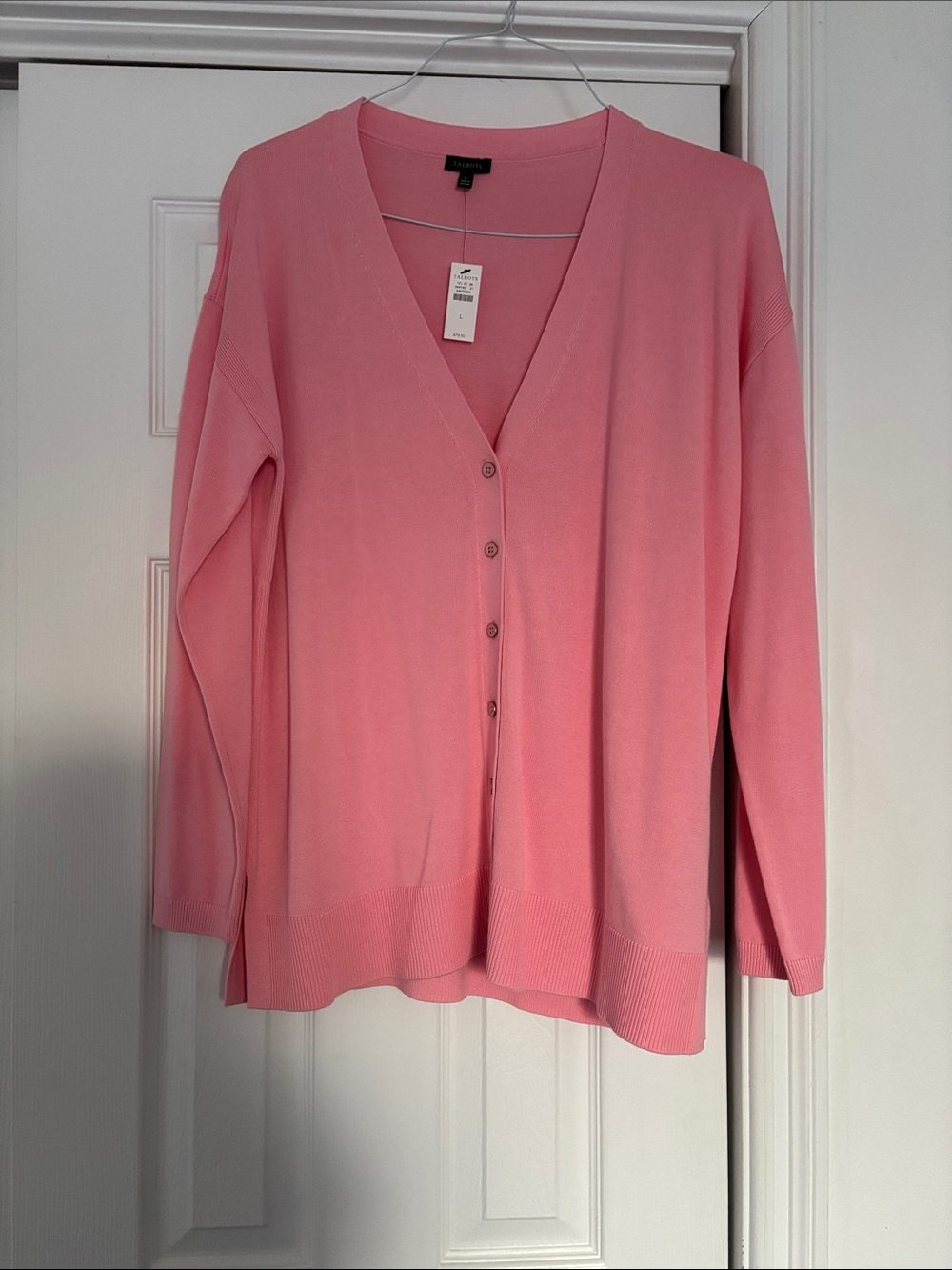 Talbots Light Pink Crewneck Sweater NWT Sz L